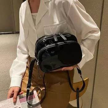 Простая женская сумка из искусственной кожи, черный рюкзак, школьный рюкзак в студенческом стиле, повседневный и универсальный рюкзак для женщин чёрный