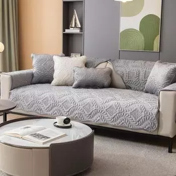 Простая зимняя подушка для дивана, зимние бархатные короткие плюшевые подушки, чехол для подушки, полотенце, чехол для дивана, нескользящий, утолщенный 70*70cm