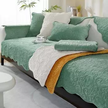 Простая зимняя подушка для дивана, зимняя голландская бархатная короткая плюшевая подушка, чехол для полотенца, нескользящий утолщенный чехол для дивана 70*70cm