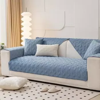 Простая зимняя подушка для дивана, зимняя голландская бархатная короткая плюшевая подушка, чехол для дивана, противоскользящее утолщение 70*70cm