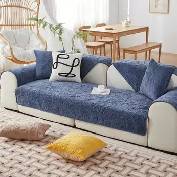 Простая зимняя подушка для дивана, зимняя супер мягкая короткая плюшевая подушка, чехол для подушки, чехол для дивана, противоскользящее утолщение 70*70cm