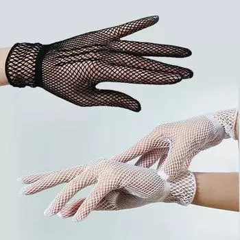 Prostate Massage Gloves Sexy Adjustment Stockings Horse Oil Bright Hand Punching Masturbation Black Lace Sliding Rolling Socks Aircraft Tube Mesh Black