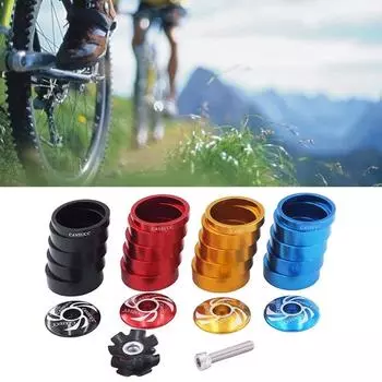 Проставка для выноса рулевой колонки Проставка для выноса рулевой колонки Комплект прокладок для выноса рулевой колонки Шайба для велосипедной гарнитуры Передняя вилка велосипеда чёрный