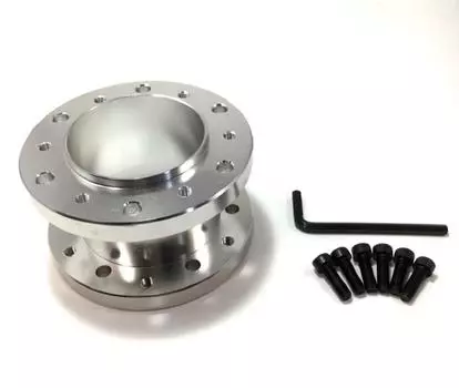 Проставка рулевого босса Алюминий 50мм Универсальная Серебристый Черный Красный Синий Фиолетовый (Серебряный)