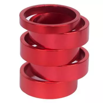 Проставки для вилок 5мм/10мм 5мм/1шт+10мм/5шт Алюминиевый сплав красный