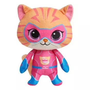 Просто играйте Disney Junior SuperKitties Маленькие плюшевые игрушки для детей от 2 до 7 дюймов Животное, Джинни, Котенок,
