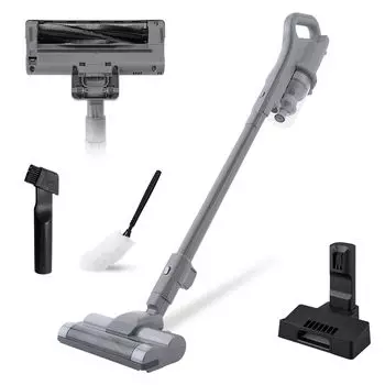 просто поместив пылесос Iris Ohyama беспроводной популярный многоразовый электростатический шваброй в комплекте темно-серый [Зарядите его] AZSCD-185PM-H