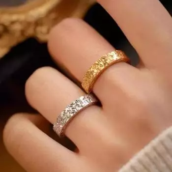 Простое блестящее регулируемое открывающееся кольцо для женщин и мужчин, классное стильное кольцо, нишевое модное кольцо, ювелирные изделия, аксессуары, подарки A1