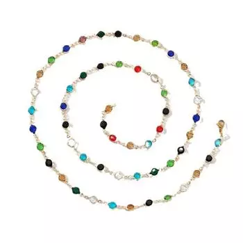 Простое богемное красочное ожерелье из бисера для женщин и девочек, роскошный браслет, блестящее длинное ожерелье с кисточками, аксессуары, подарки