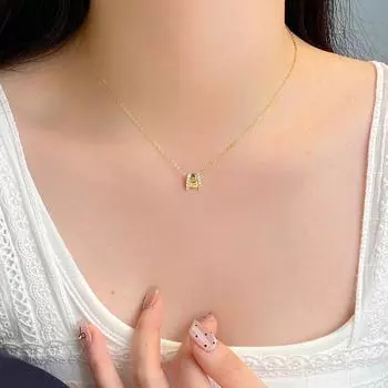 Простое бриллиантовое колье, бриллиантовые серьги, женская серия костюмов, креативность и универсальность