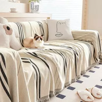 Простое цельное полотенце для дивана, полотенце для дивана из синели с защитой от кошачьих царапин, универсальный универсальный чехол для дивана «все включено». 180*130cm