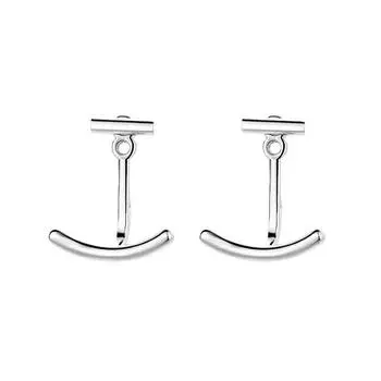 Простое чувство дизайна, серьги-каффы с подвеской на ухо, женственность, японская и корейская версия, маленькие серьги-пусеты для студентов