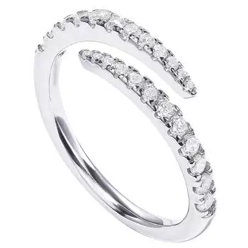 Простое цирконовое кольцо для женщин, модное кольцо с регулируемым размером, популярные модели для повседневной носки opening adjustable