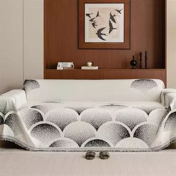 Простое диванное полотенце в стиле «все включено», нескользящая накидка, диванная подушка из шенилла, универсальный всесезонный чехол-одеяло с полным покрытием 180*130