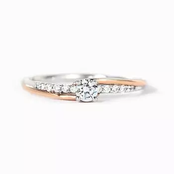 Простое двухцветное хвостовое кольцо, тонкое кольцо со слегка инкрустированным геометрическим узором, кольцо с качающимся дизайном, модное кольцо в корейском стиле 6