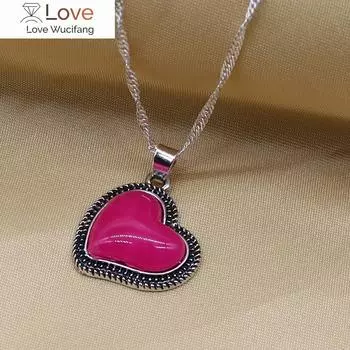 Простое и элегантное розовое ожерелье с подвеской, женские свадебные аксессуары, модные универсальные женские украшения 50cm