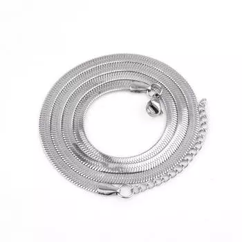 Простое и стильное хип-хоп ожерелье из титановой стали, персонализированное трендовое ожерелье из нержавеющей стали с лезвием, цепочка поставок 2.0mm width * 40CM length + 5cm (blade chain)