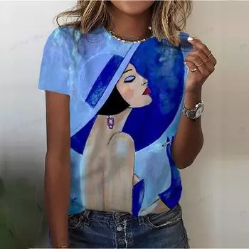 Простое искусство принт лица повседневная одежда кэжуал Т обычная рубашка уличная одежда лето новая мода женская футболка топ XS