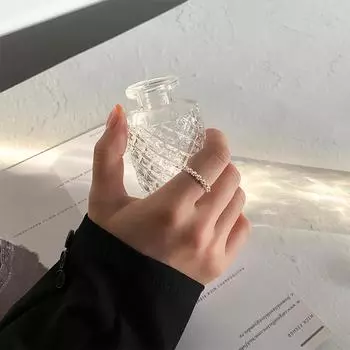 Простое кольцо с цветами, свежее кольцо, милое, популярное, универсальное украшение для девочек, один продукт