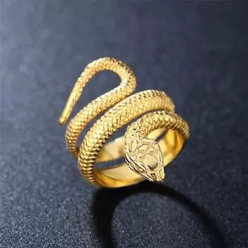 Простое кольцо со змеей из нержавеющей стали для мужчин и женщин, модное кольцо в стиле панк, хип-хоп, мужское золотое кольцо, ювелирные изделия для лучшего подарка для него 7