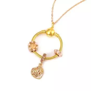 Простое круглое геометрическое ожерелье с кубическим цирконом серебряного цвета, цепочка на ключицу, Радуга, Корона, очаровательное ожерелье для женщин, ювелирные изделия