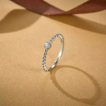 Простое круглое кольцо из стерлингового серебра 925 пробы с муассанитом для свадебного подарка, модные ювелирные изделия, женские и мужские кольца 5 белый