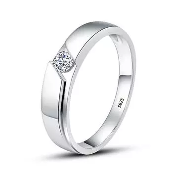Простое круглое обручальное кольцо 0,5 карата из тибетского серебра S925 пробы, кольца для женщин, обручальное кольцо унисекс, ювелирные изделия 10