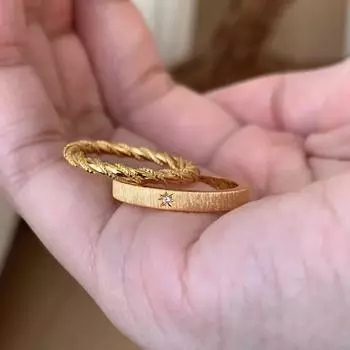 Простое металлическое кольцо с матовой звездой, женское уникальное индивидуальное модное темпераментное элегантное универсальное кольцо