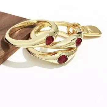 простое многоуровневое стекирование кристаллического кольца, интернет-магазин ювелирных изделий отправляется от имени одного экземпляра. No. 6