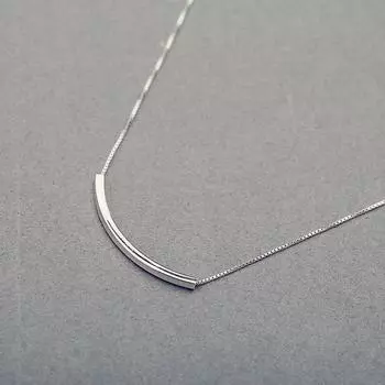 Простое модное ожерелье для женщин стерео труба ожерелье коробка цепь чокер белый