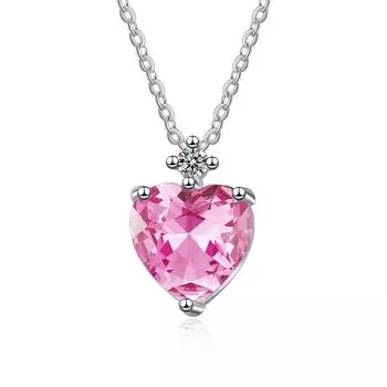 Простое модное ожерелье с инкрустацией бриллиантами в форме сердца, летнее короткое милое ожерелье-цепочка на ключицу, популярные украшения, подарки на День святого Валентина Copper