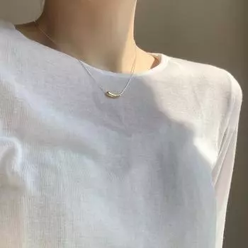 Простое ожерелье из стерлингового серебра 925 пробы с характером, женское, холодная личность, студентка, изысканная геометрическая цепочка в виде капли воды на ключицу 925 silver