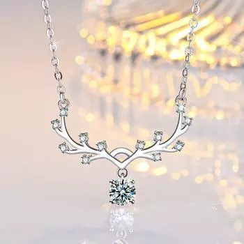 Простое ожерелье с вами, модная индивидуальная цепочка с маленькими рогами и ключицей