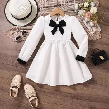 Простое платье для девочек, летнее детское платье принцессы Супер Феи 90cm белый