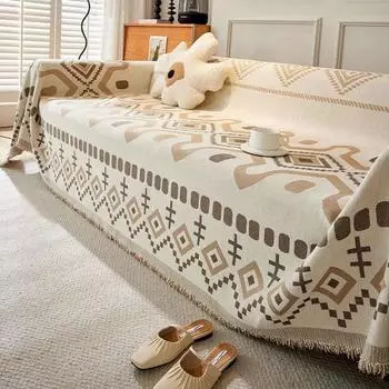 Простое полотенце для дивана из синели для гостиной, пылезащитный чехол для дивана, модное богемное универсальное одеяло на четыре сезона 180x130
