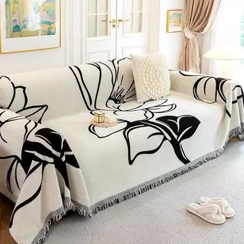 Простое полотенце для дивана из синели, универсальный нескользящий чехол для дивана Four Seasons, полностью покрытый чехол для погремушки, универсальный чехол, одеяло 180*130cm