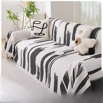 Простое полотенце для дивана в скандинавском стиле Instagram, универсальный чехол для дивана Four Seasons, тканевый чехол для диванной подушки, одеяло, пылезащитное одноместное, для трех человек 130*180cm