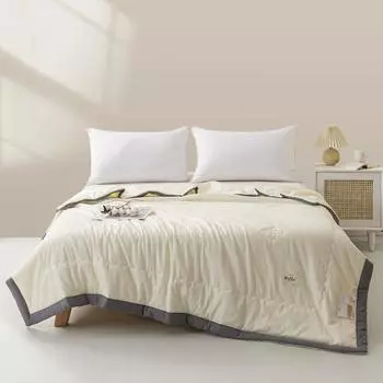 Простое японское однотонное 1 шт. одеяло, летнее, мягкое, приятное для кожи, тонкое одеяло для кондиционирования воздуха, для дома, путешествий, кемпинга, тонкое одеяло 150x200cm Single 1Pc