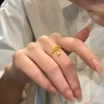 Простое ретро-кольцо Qiankun с нишей