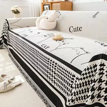 Простое синельное диванное полотенце для гостиной, универсальный универсальный чехол для дивана, пылезащитный чехол, не царапающий 180*90cm