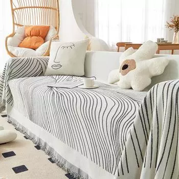 Простое современное диванное полотенце, не царапающаяся диванная подушка, универсальный чехол для дивана из синели, универсальный универсальный чехол для четырех сезонов 180*130cm