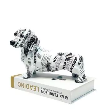 Простое украшение в виде таксы, домашний вход, гостиная, украшение винного шкафа, офисный рабочий стол, поделки из смолы