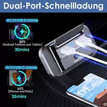 Простое в установке быстрое зарядное устройство PD Type C QC 0 USB для легкой зарядки Функции безопасности