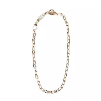 Простое жемчужное ожерелье, модная преувеличенная крупная золотая цепочка, универсальная металлическая цепочка на шею, персонализированная цепочка на ключицу