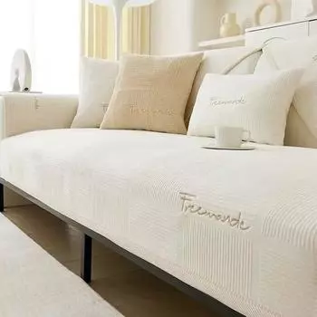 Простой 4-сезонный плюшевый чехол для дивана для гостиной, кожаный диван, подушка для сиденья, чехол для стула, универсальный нескользящий чехол, протектор 70x70cm 1pcs