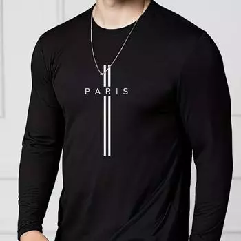 Простой алфавитный принт мужские футболки с длинным рукавом футболки с круглым вырезом повседневный свитер мужская одежда больших размеров XS белый