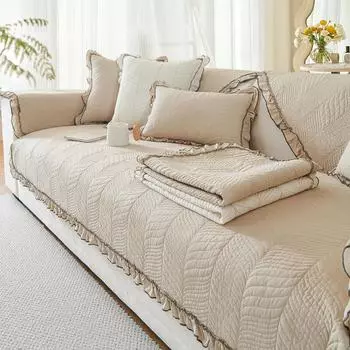 Простой безусадочный всесезонный чехол для диванной подушки из хлопчатобумажной ткани в западном стиле. Высококачественный легкий роскошный хлопковый чехол для подушки. 70*70cm