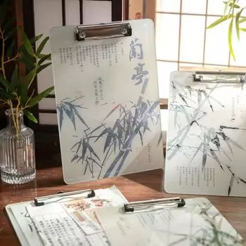 Простой блокнот для записей, портативная клипборд, офисная канцелярская акриловая папка для документов, студенческая style 3