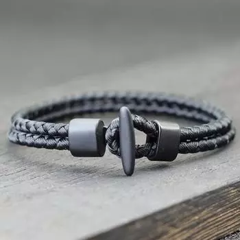 4 мм миланский канат простой браслет черный легко вытягиваемый крючок мужской браслет двухслойный винтажный плетеный браслет 20.5cm/8.07inch белый