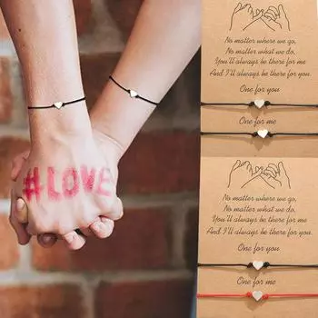 Простой браслет ручной работы для любителей восковой нити, друзей, членов семьи, парный браслет F